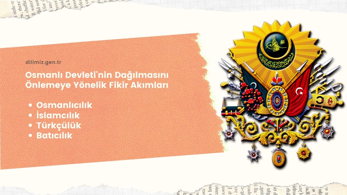 Osmanlı Devleti'nin Dağılmasını Önlemeye Yönelik Fikir Akımları