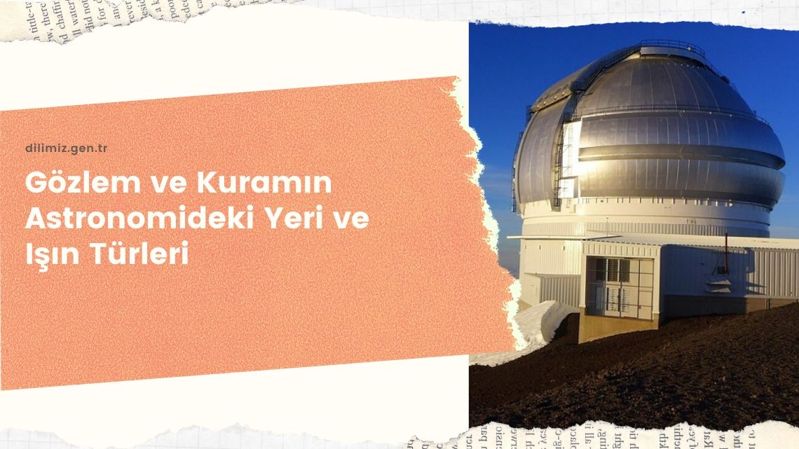 Gözlem ve Kuramın Astronomideki Yeri ve Işın Türleri