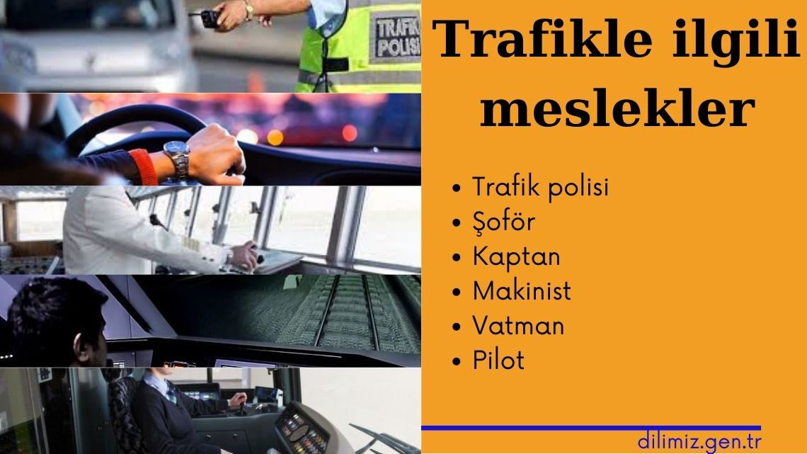 Trafikle ilgili meslekler